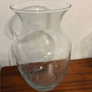 8” Clear Glass Ginger Jar Vase Urn Shape Bouquet Floral Wedding Home Decor